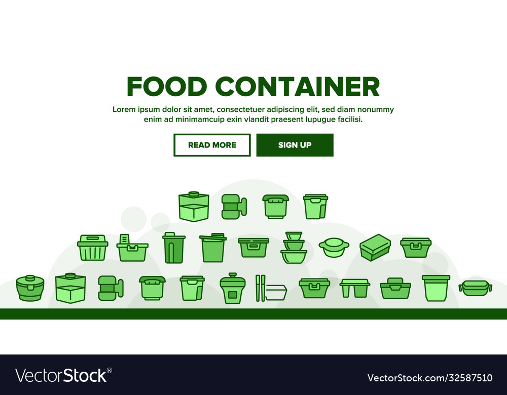 Food Container Packaging Header