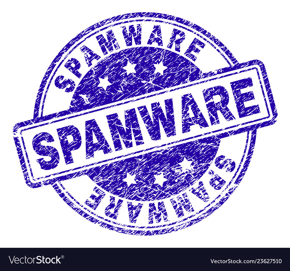 Grunge textured spamware stamp seal