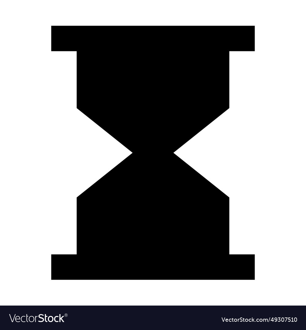 Hourglass icon suitable for website ui design vector image Hourglass icon suitable for website ui design