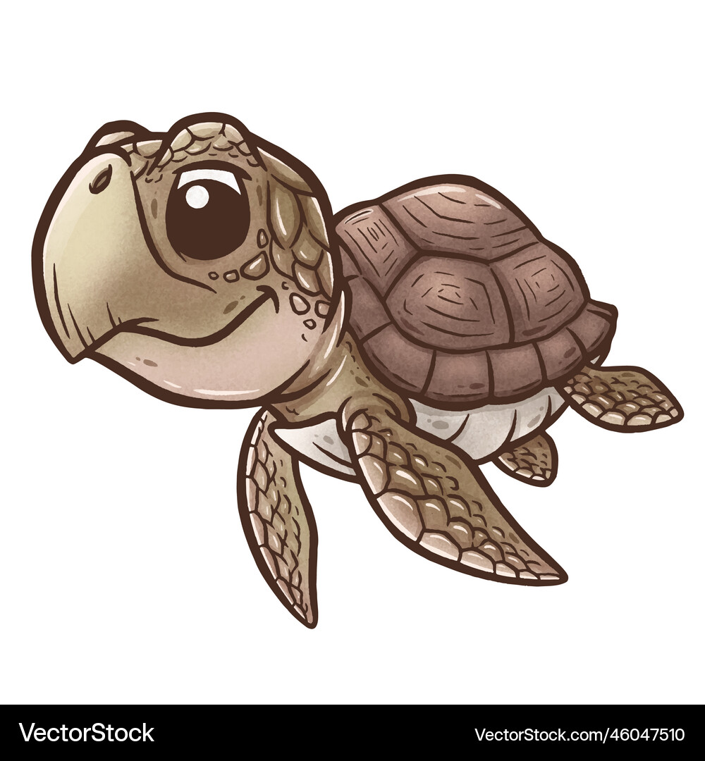 Sea turtle Royalty Free Vector Image - VectorStock