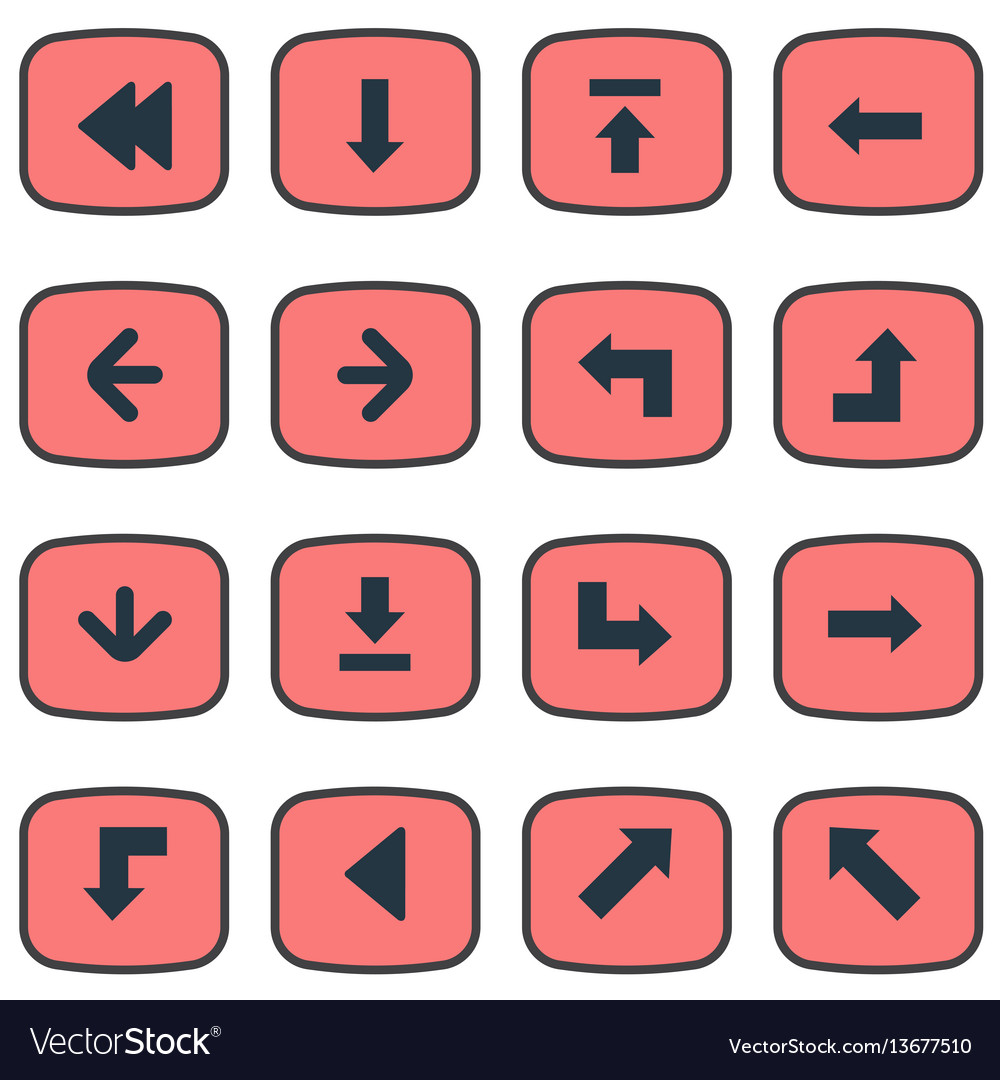 Set of simple cursor icons