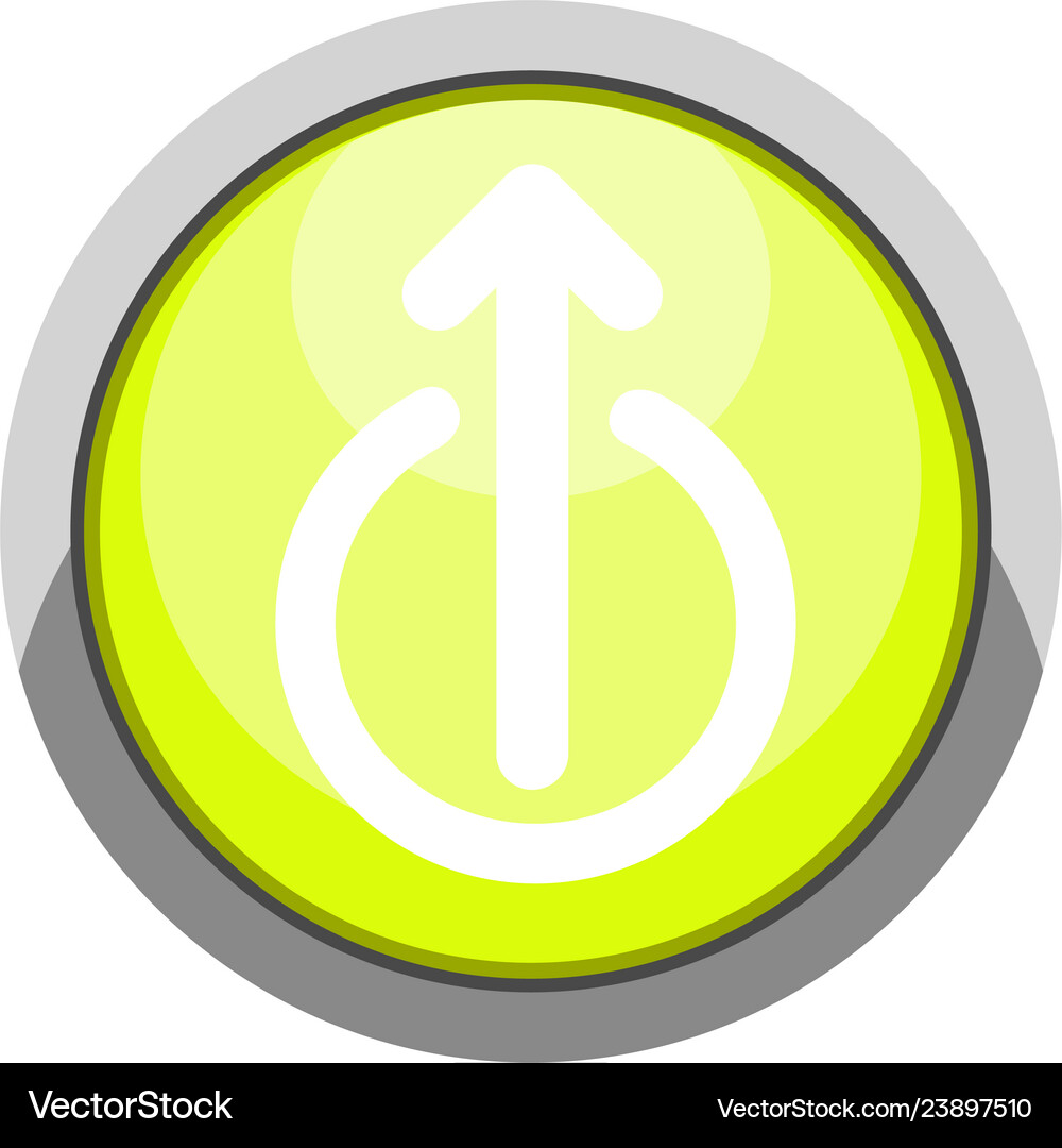 Success business graph on a button Royalty Free Vector Image