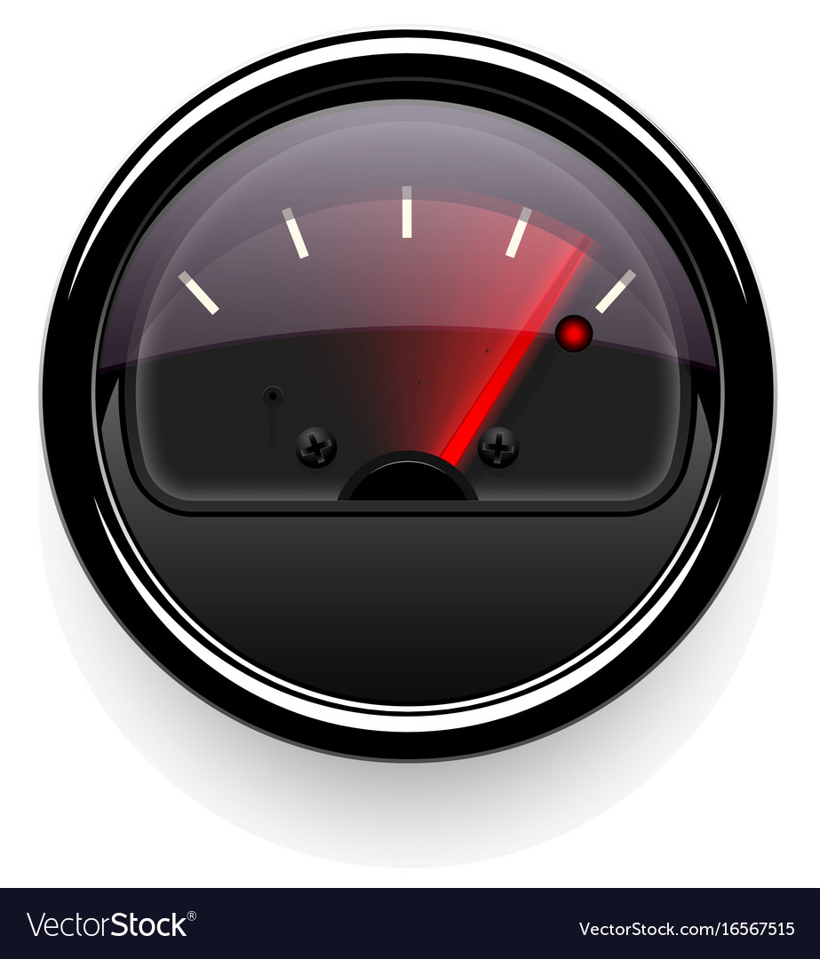 Analog indicator with an arrow the device
