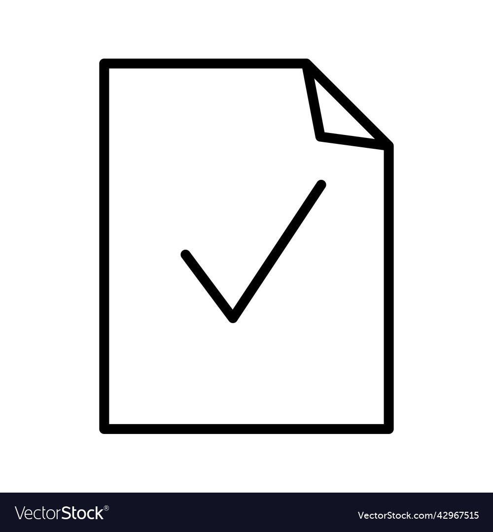 Documents approved icon protection accepted Vector Image