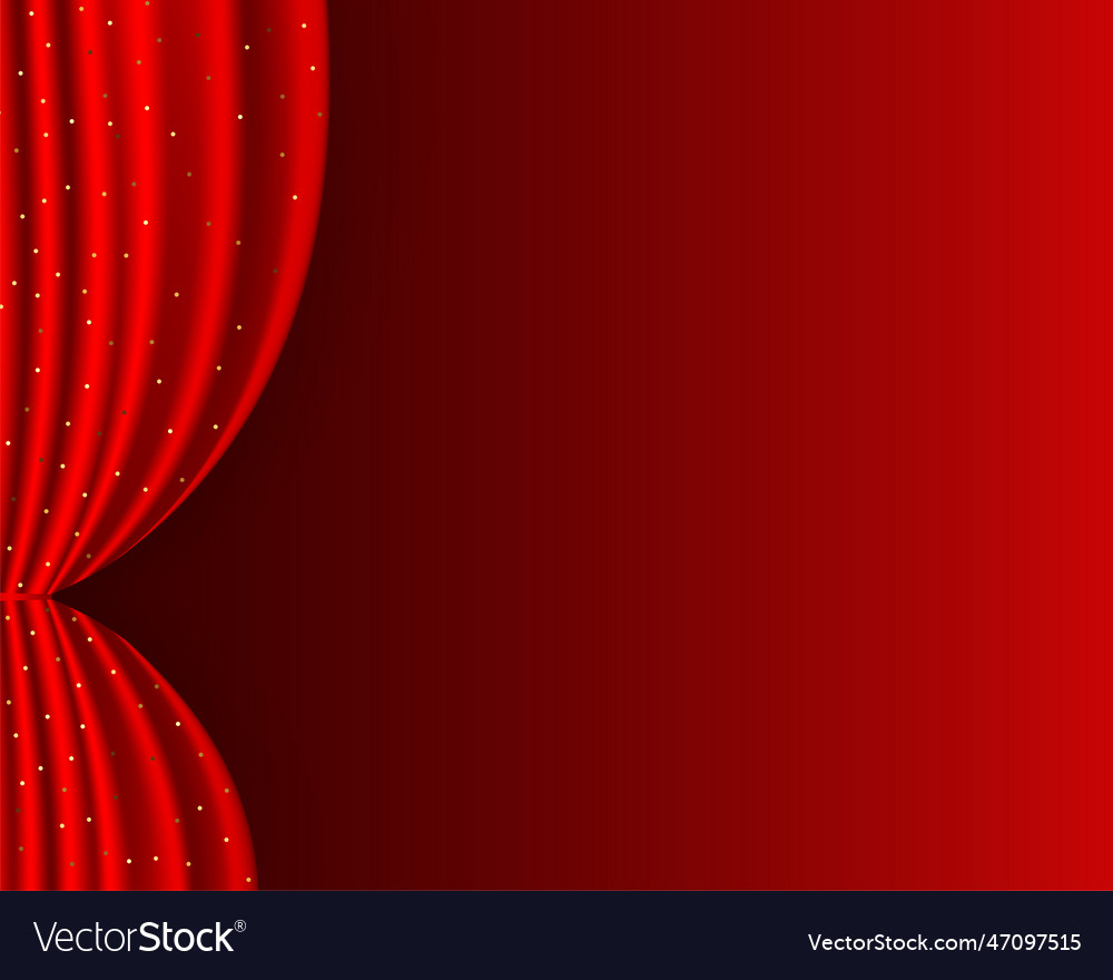 Drape-style curtain backdrop banner with text