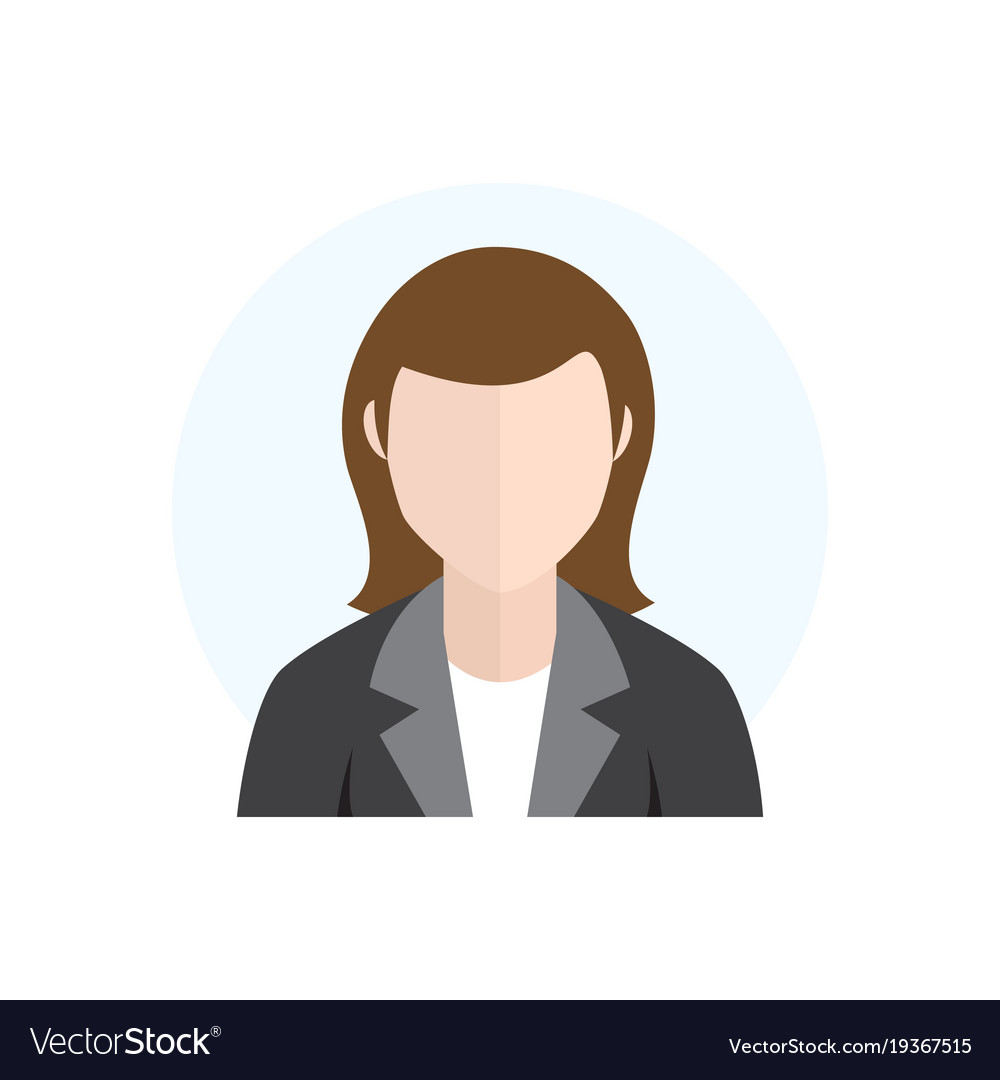 Flat style character avatar icon