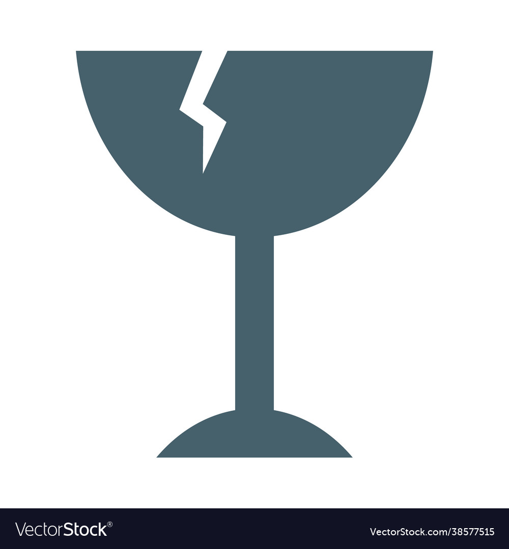 Fragile label symbol
