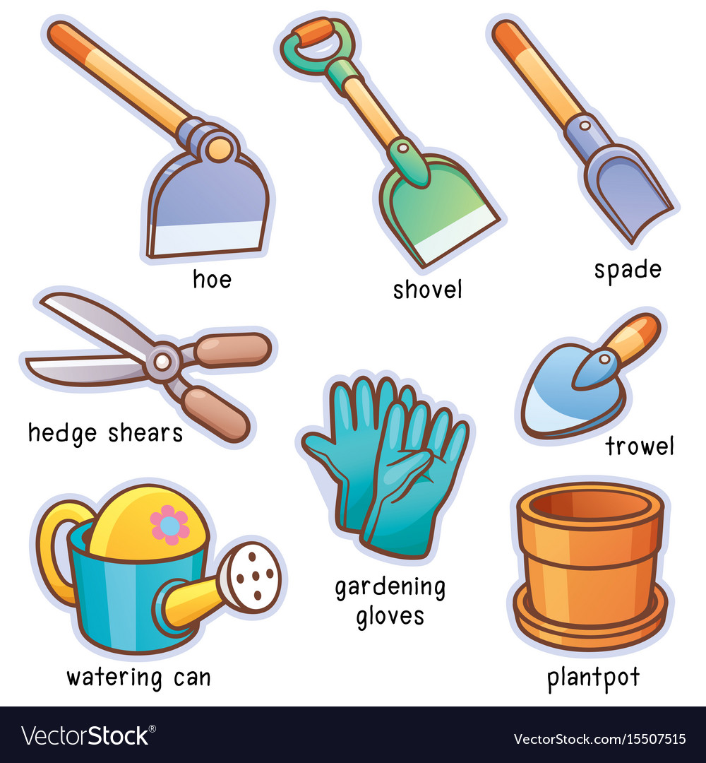 Garden tools Royalty Free Vector Image - VectorStock