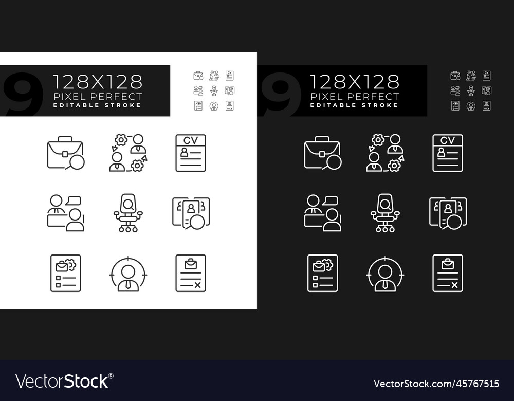 Hiring process organization pixel perfect linear