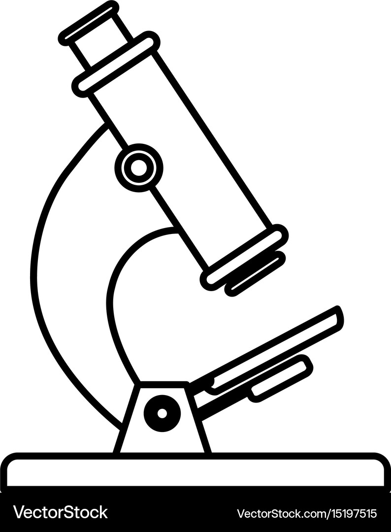 Microscope tool icon Royalty Free Vector Image
