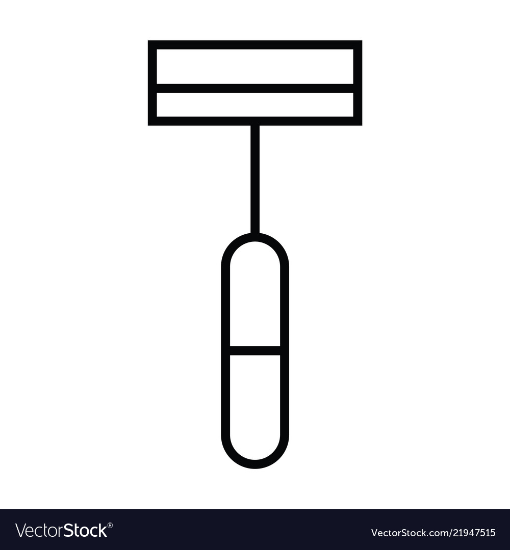 Shaver manual icon with outline and line style vector image Shaver manual icon with outline and line style