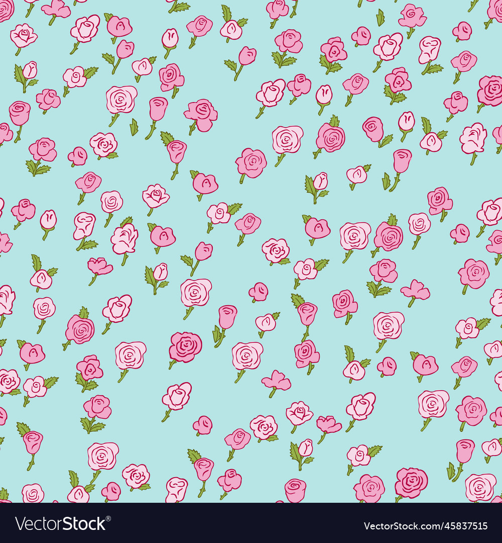 Spring Floral Repeat Pattern