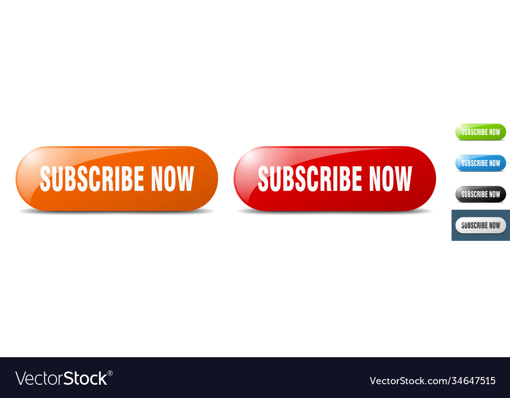 Subscribe now button key sign push set