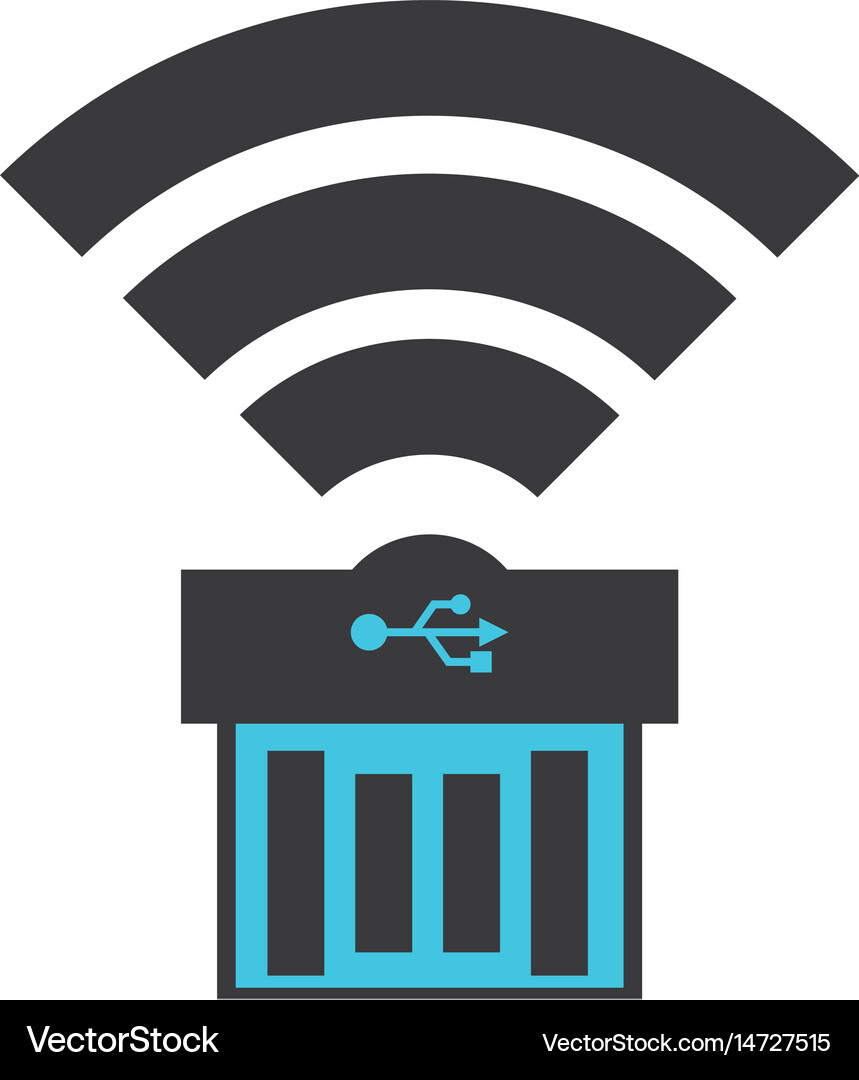 Usb connection technology Royalty Free Vector Image