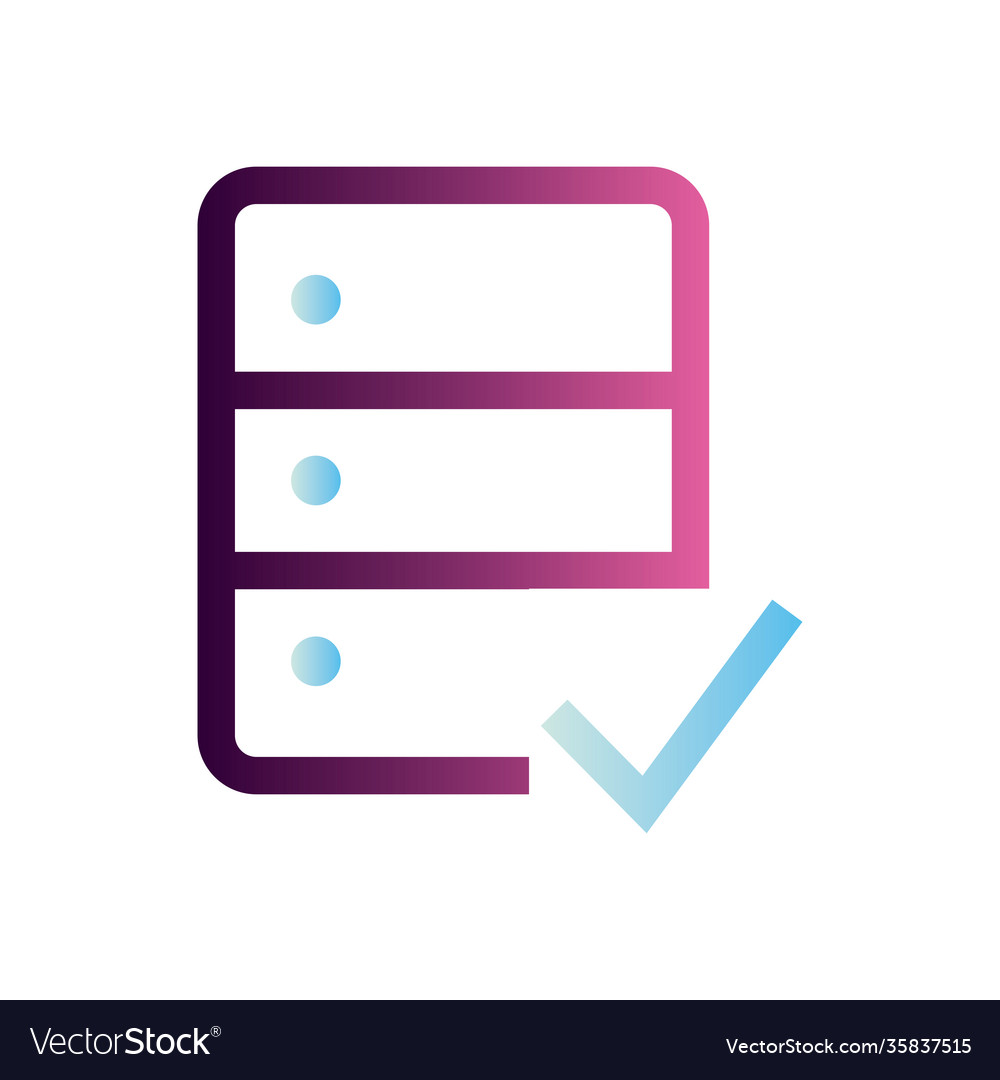 Web hosting with check mark design