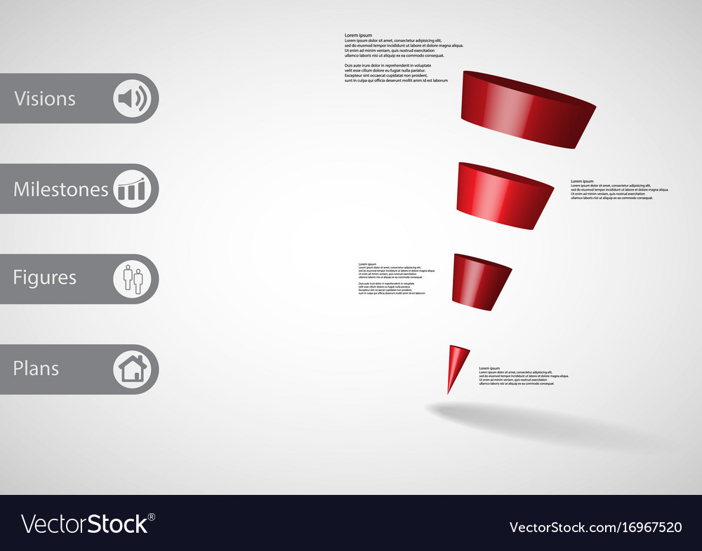 3d infographic template with sloping triangle