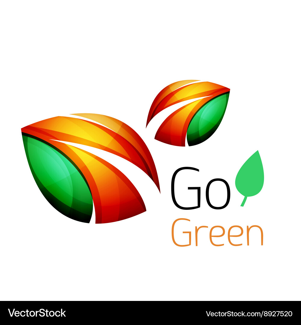 Abstract leaf icon Royalty Free Vector Image - VectorStock