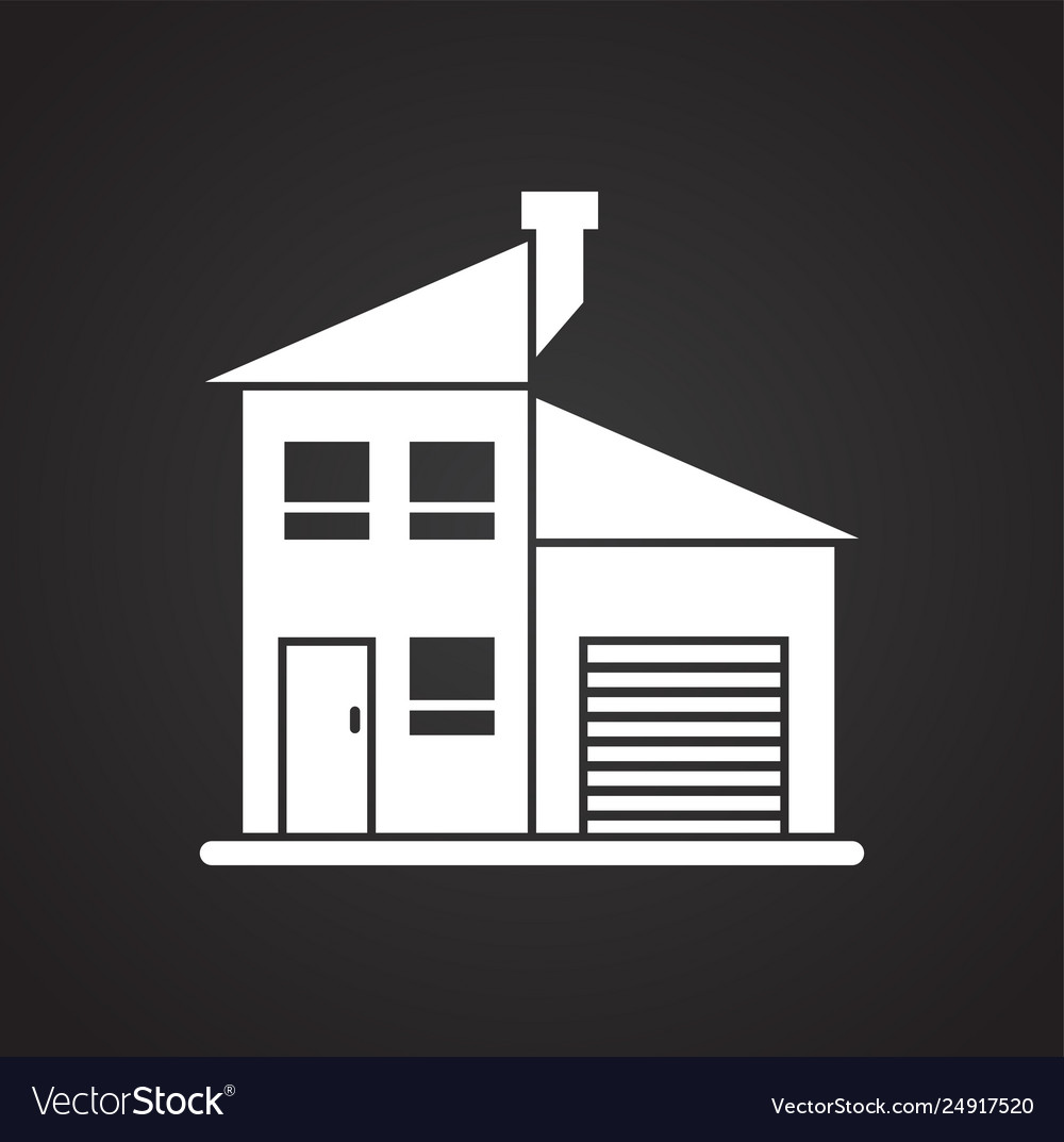 Building icon on background for graphic and web Vector Image Building icon on background for graphic and web