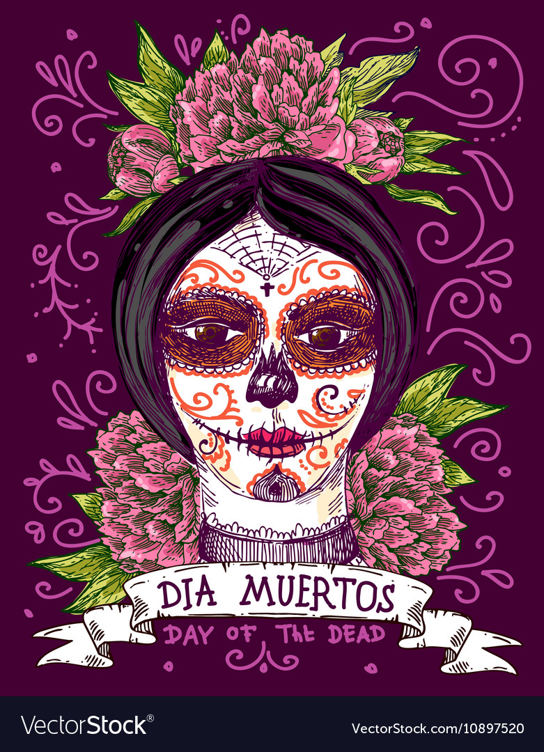 Day of the dead Royalty Free Vector Image - VectorStock