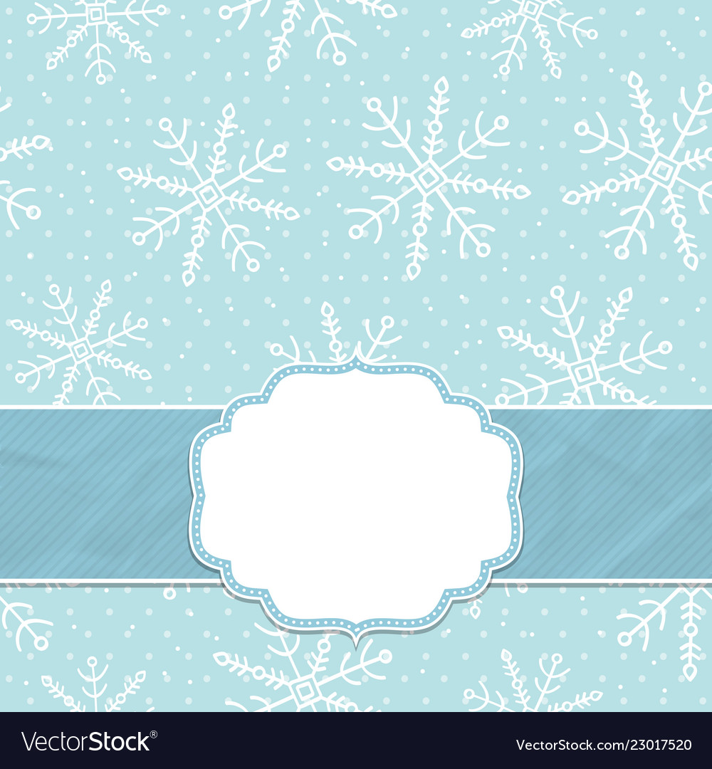 This is a christmas and new year frame vector image This is a christmas and new year frame