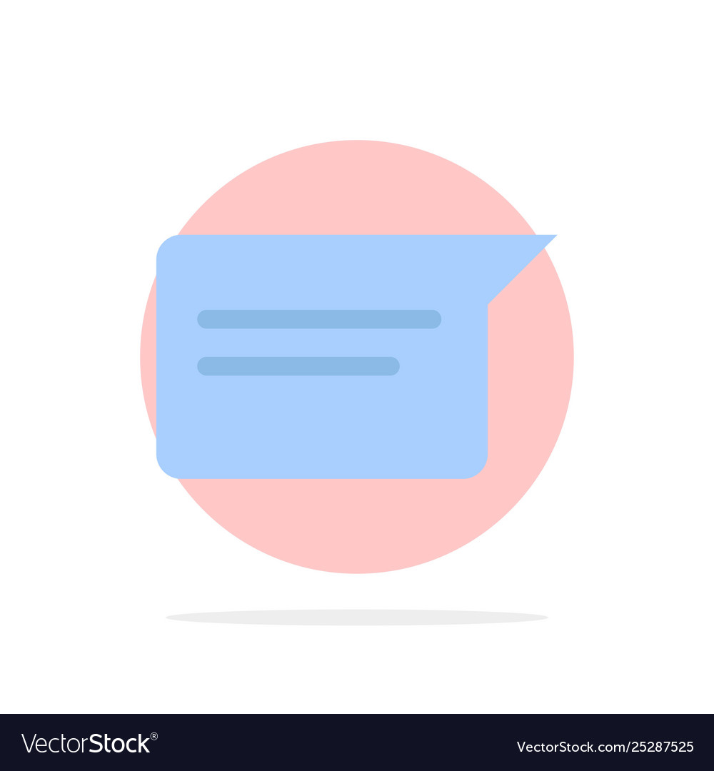 Chat basic chatting ui abstract circle background Vector Image Chat basic chatting ui abstract circle background