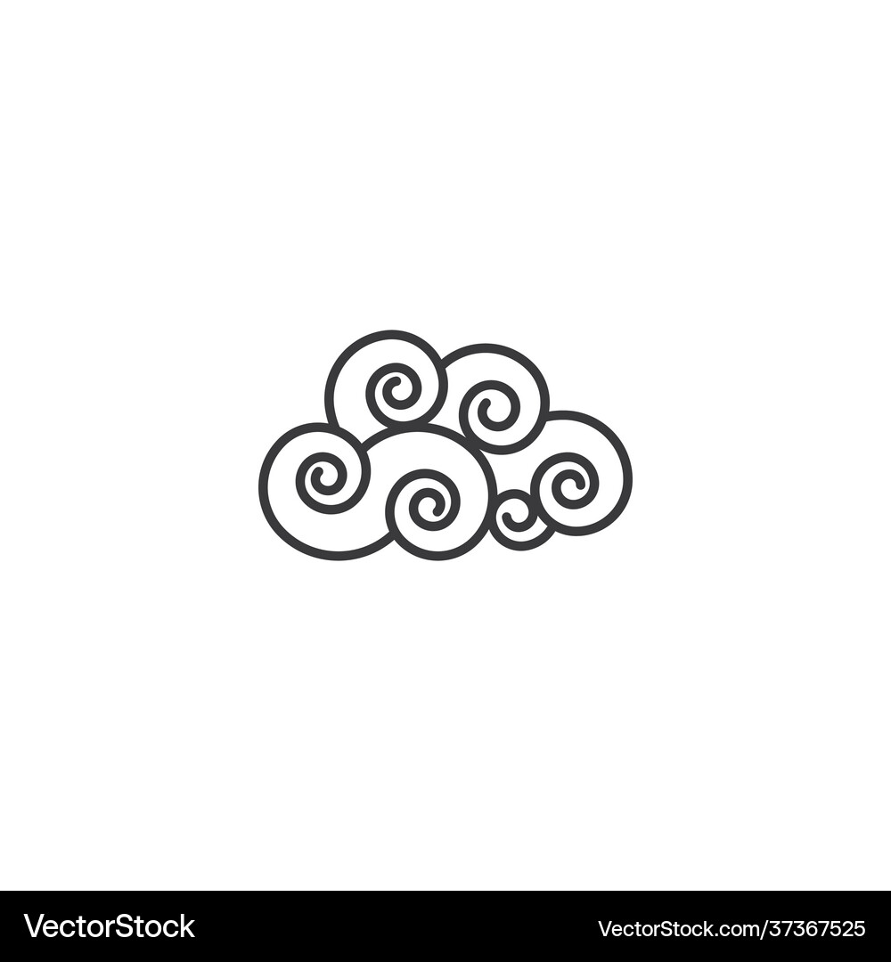 Chinese clouds Royalty Free Vector Image - VectorStock