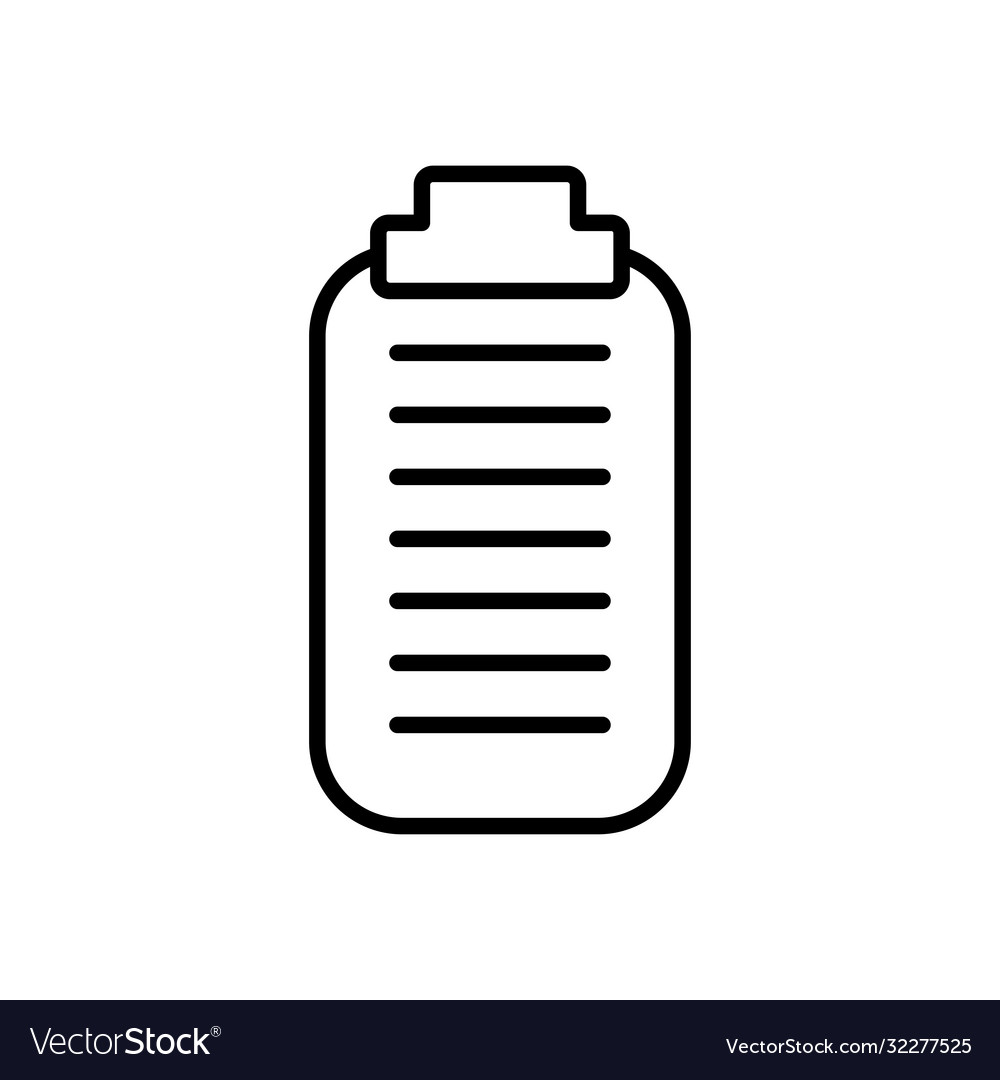 Clipboard icon image line style