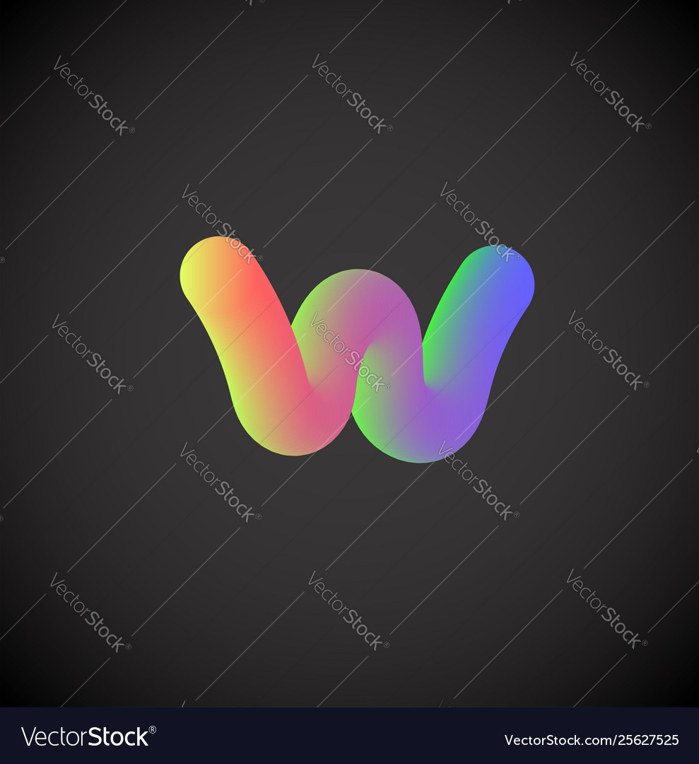 Colorful character from a font set