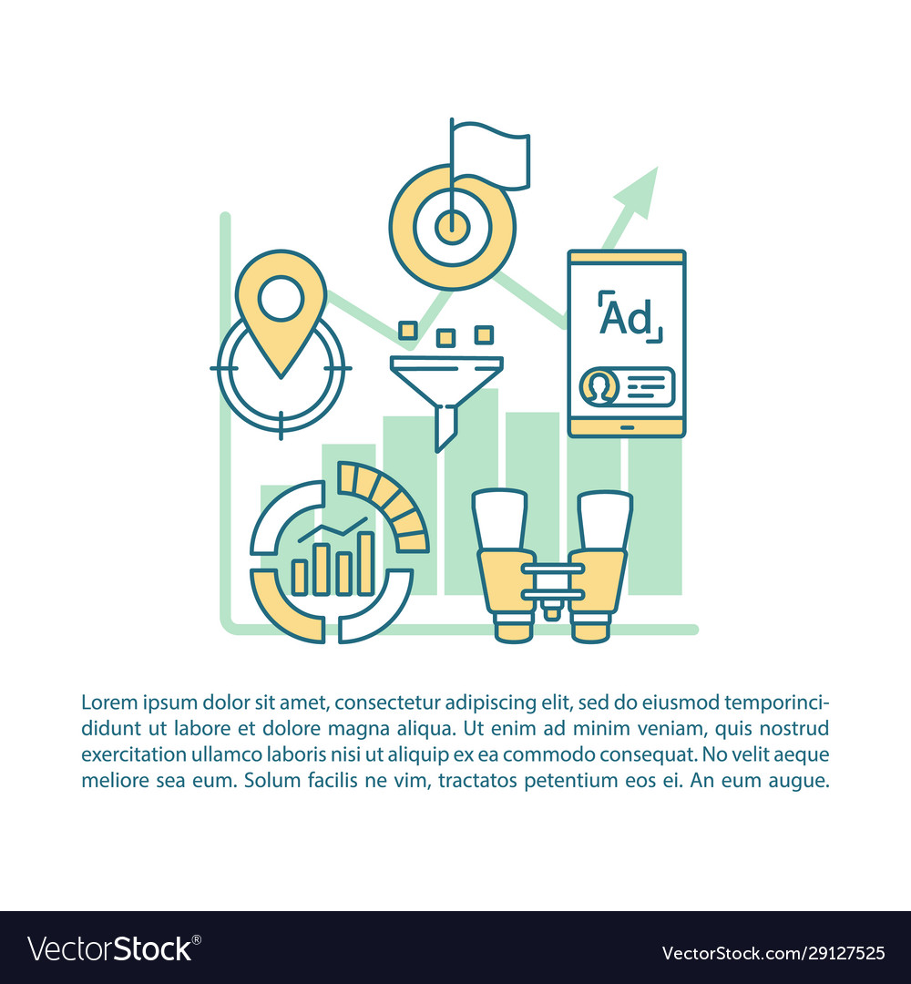 Geolocation data article page template brochure vector image Geolocation data article page template brochure