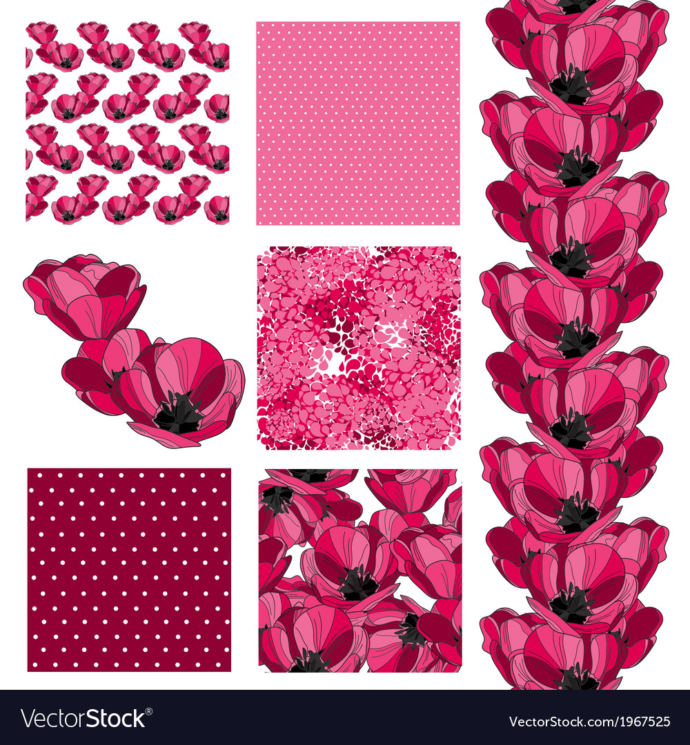 Seamless patterns set