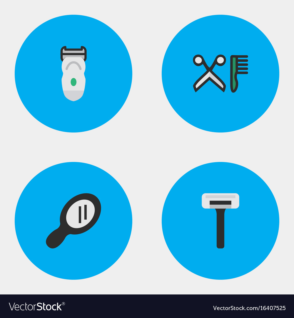Set of simple shop icons