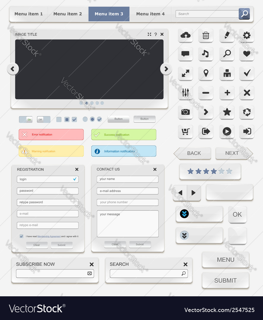 Web design elements set2