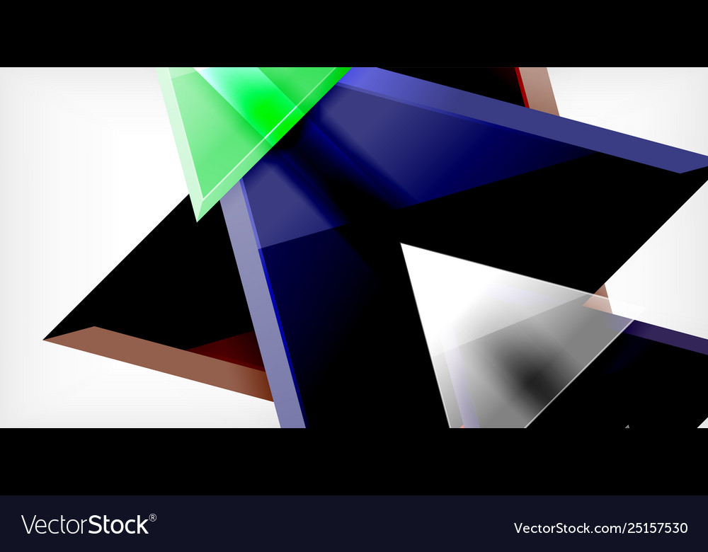 3d triangular minimal abstract background
