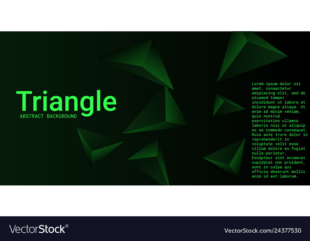 Abstract composition of triangle vector image Abstract composition of triangle