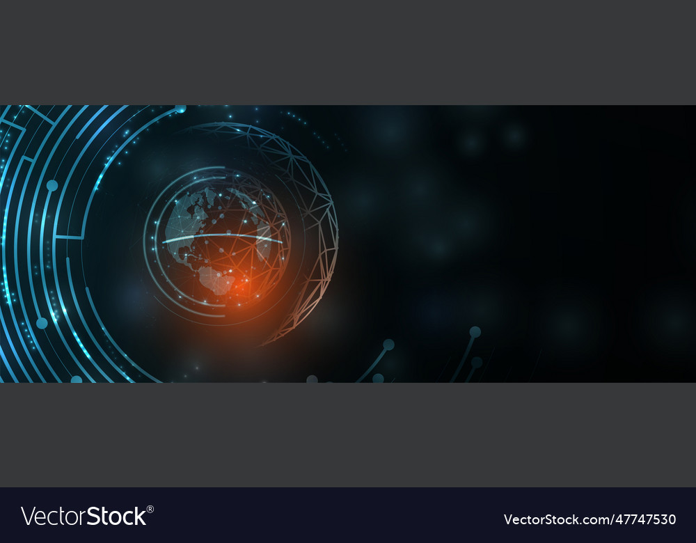 Abstract futuristic fade computer technology vector image Abstract futuristic fade computer technology