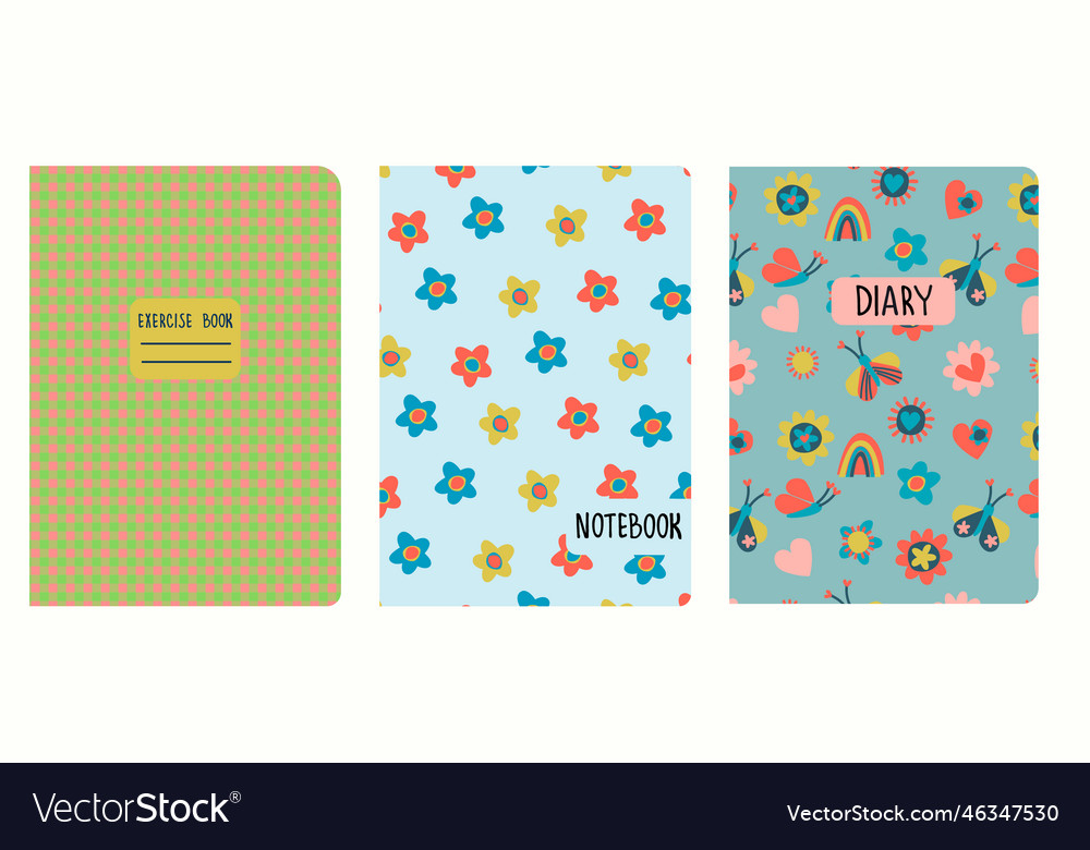 Cover page templates based on patterns Vector Image Cover page templates based on patterns