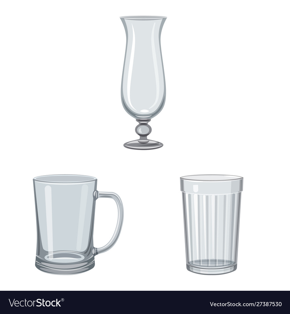 Design dishes and container symbol set