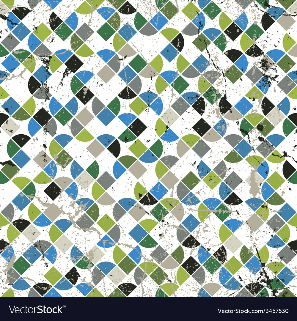 Geometric colorful abstract seamless pattern worn