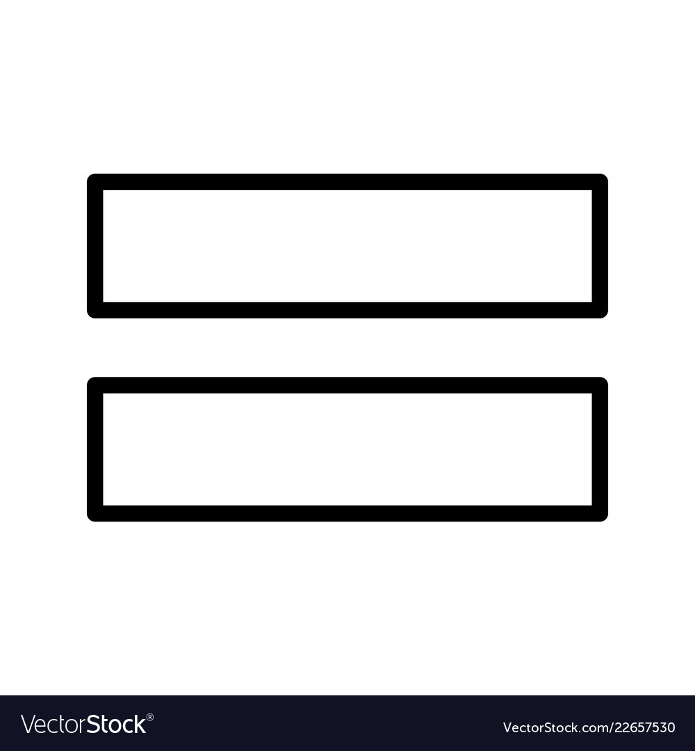 Is equals to basic element icon