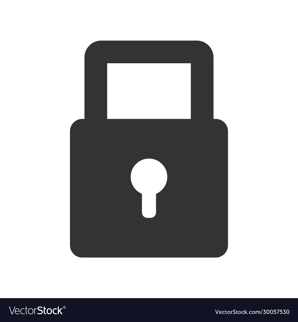 Security lock icon Royalty Free Vector Image - VectorStock