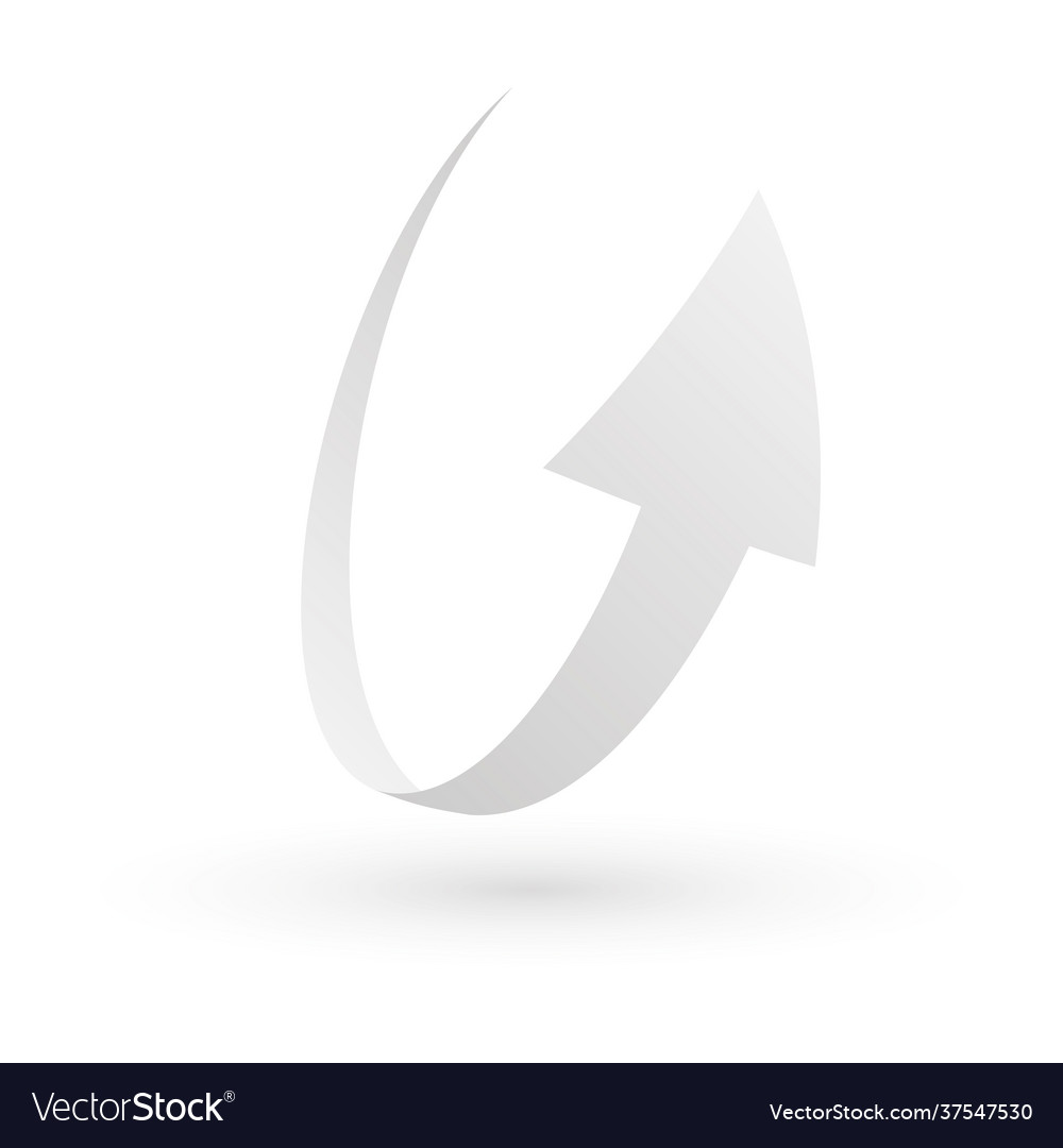 Simple loop circle arrow icon vector image Simple loop circle arrow icon