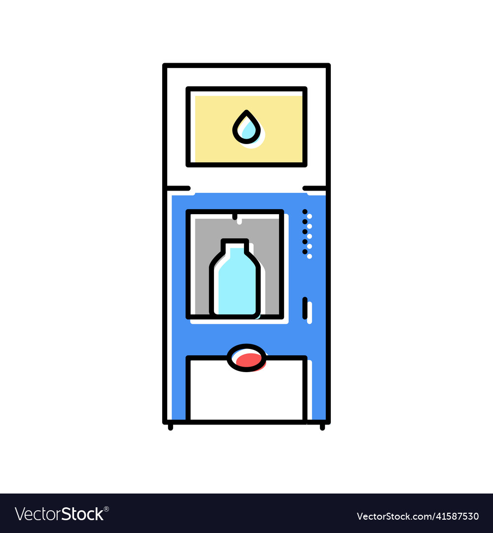 Water vending machines color icon