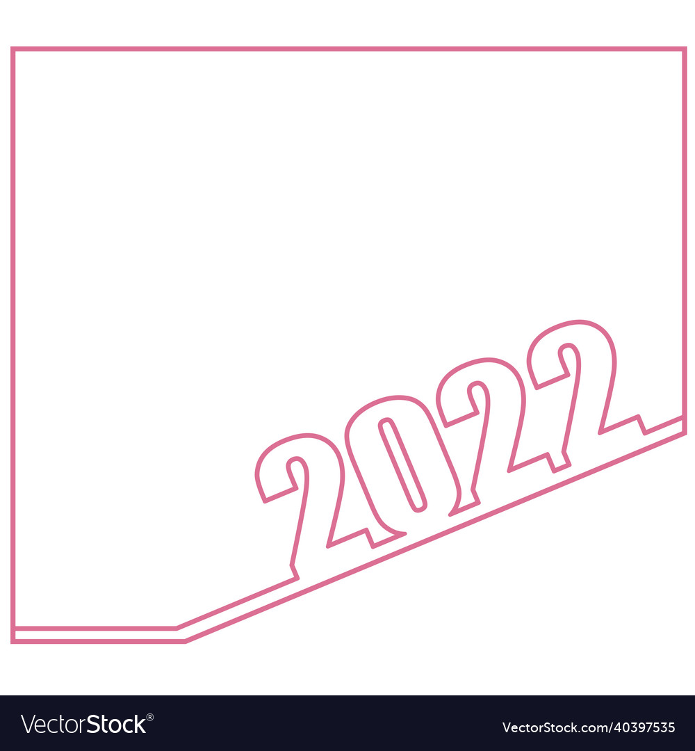 2022 text design vector image 2022 text design