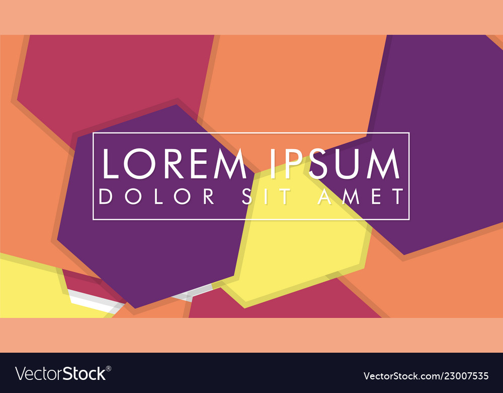 Abstract colorful hexagon background Vector Image Abstract colorful hexagon background