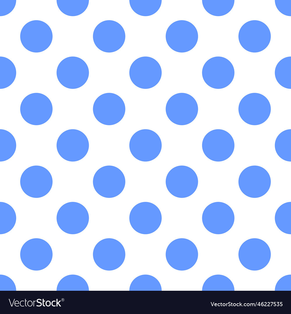 Blue Polka Dot Seamless Pattern