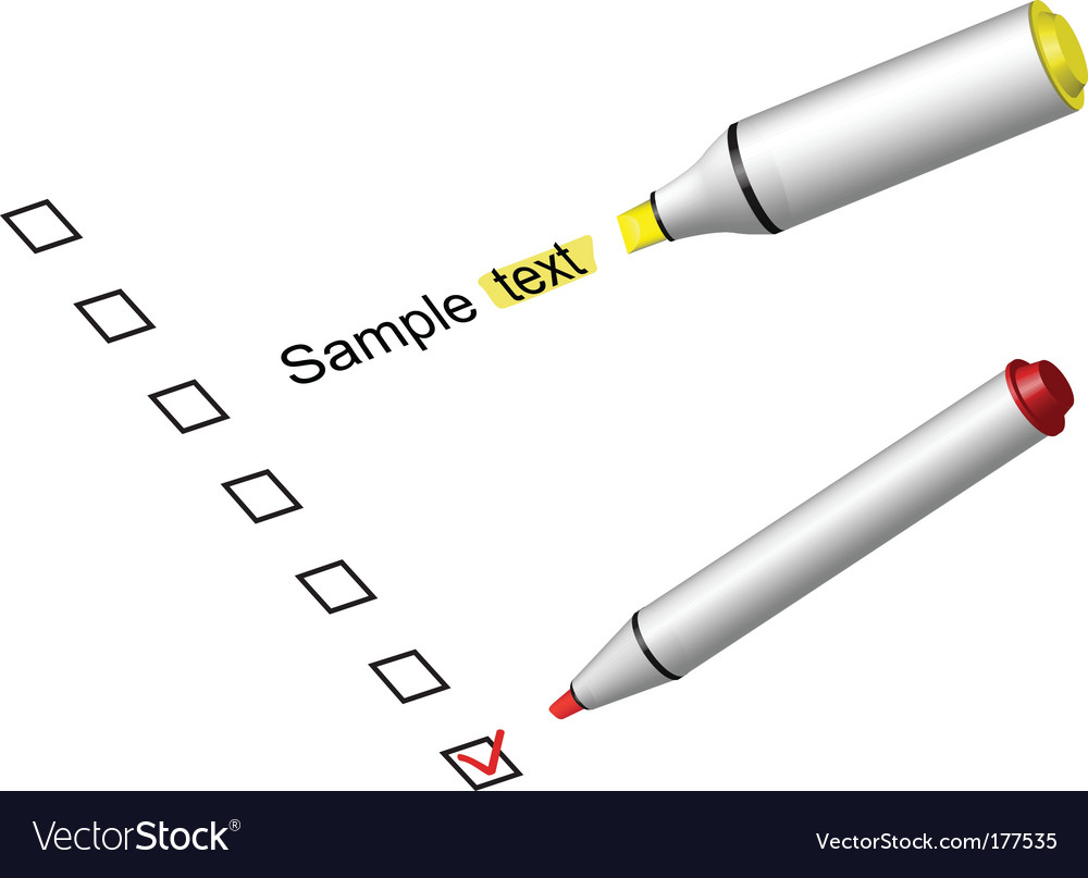 Check box marker