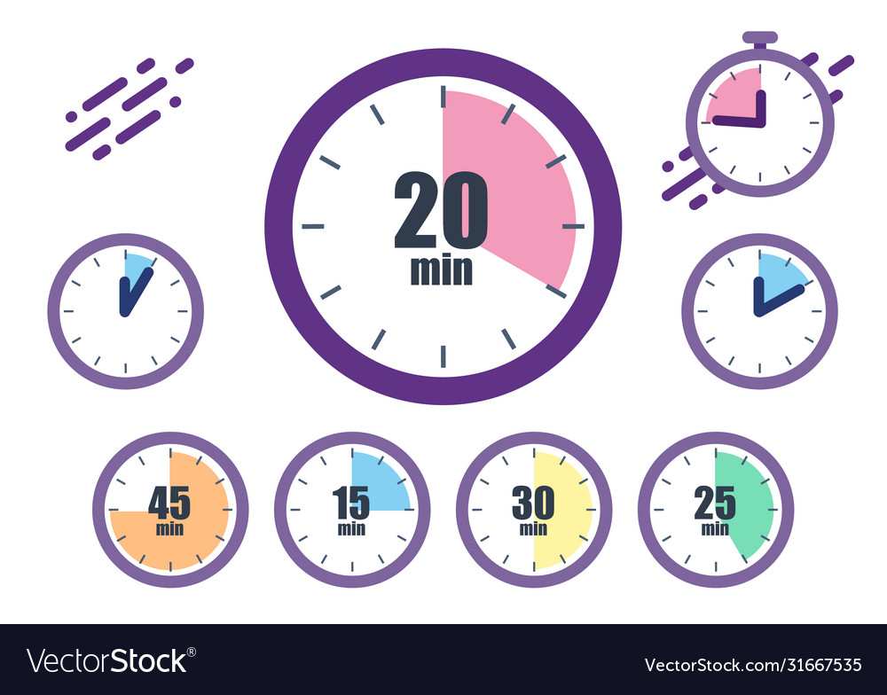 Clock Timer Set - Deadline Concept