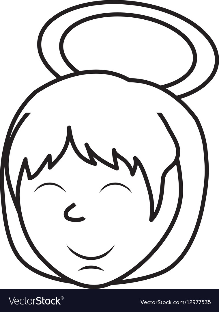 Cute angel cartoon Royalty Free Vector Image - VectorStock