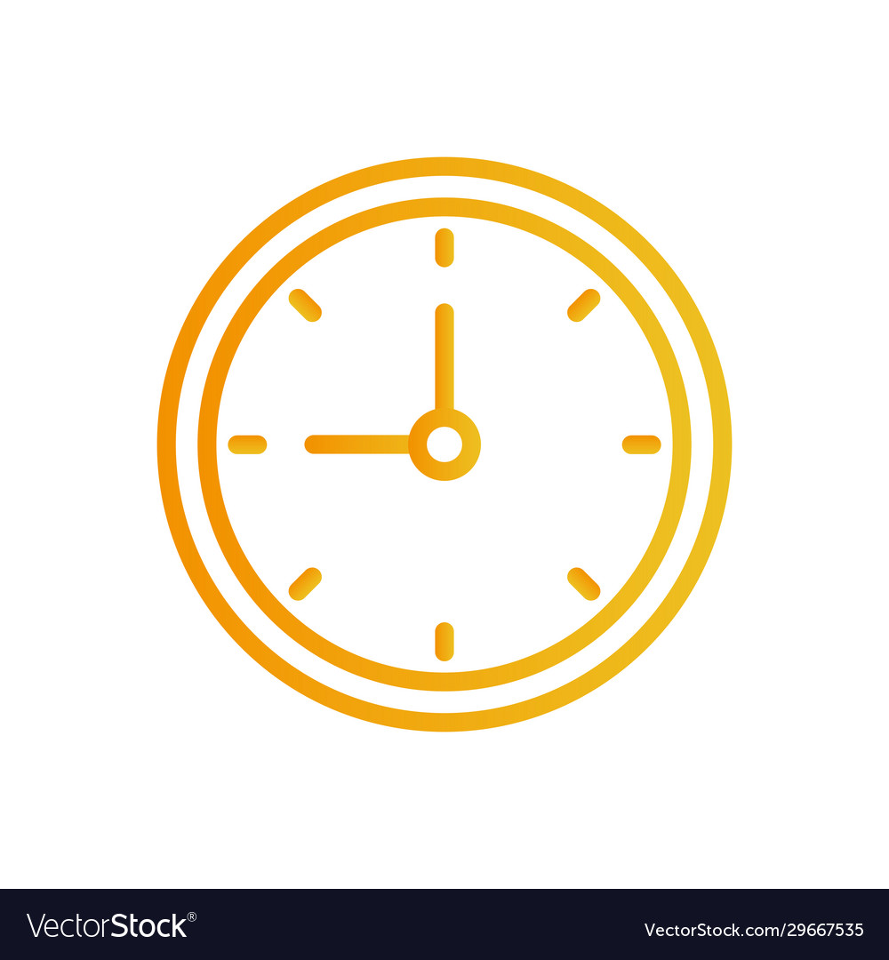 Isolated clock instrument gradient style icon