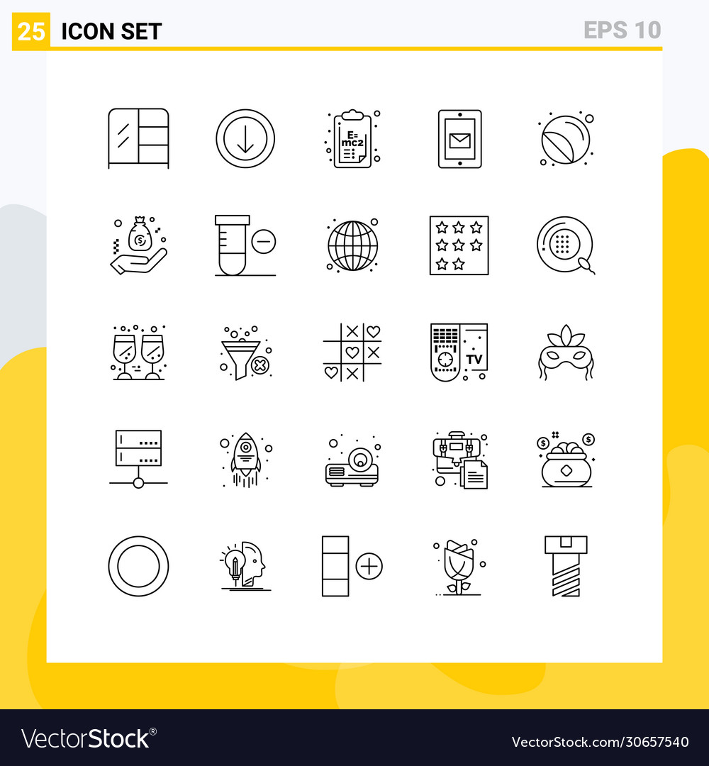 25 universal lines set for web and mobile